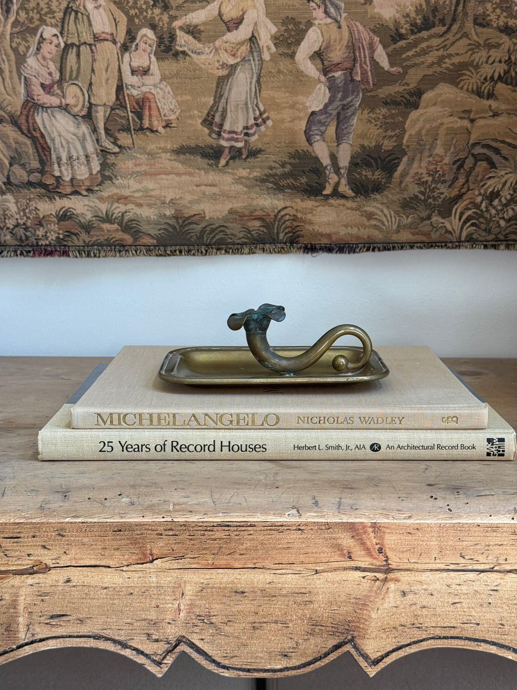 Vintage French Brass Trinket Dish