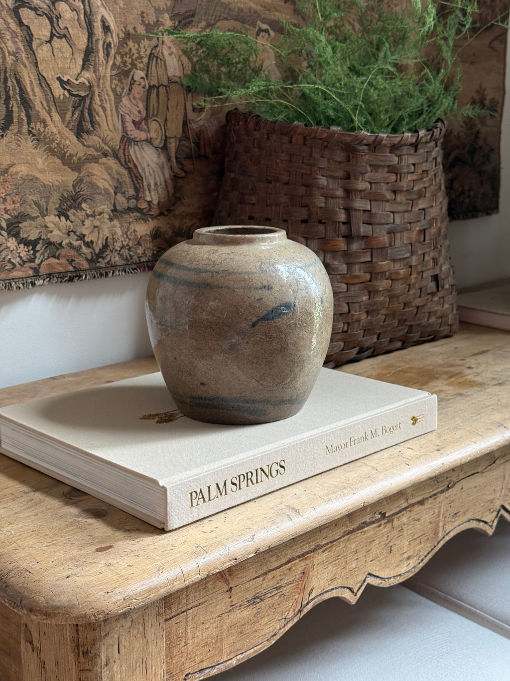 Authentic Traditional Antique Chinese Pottery Jar