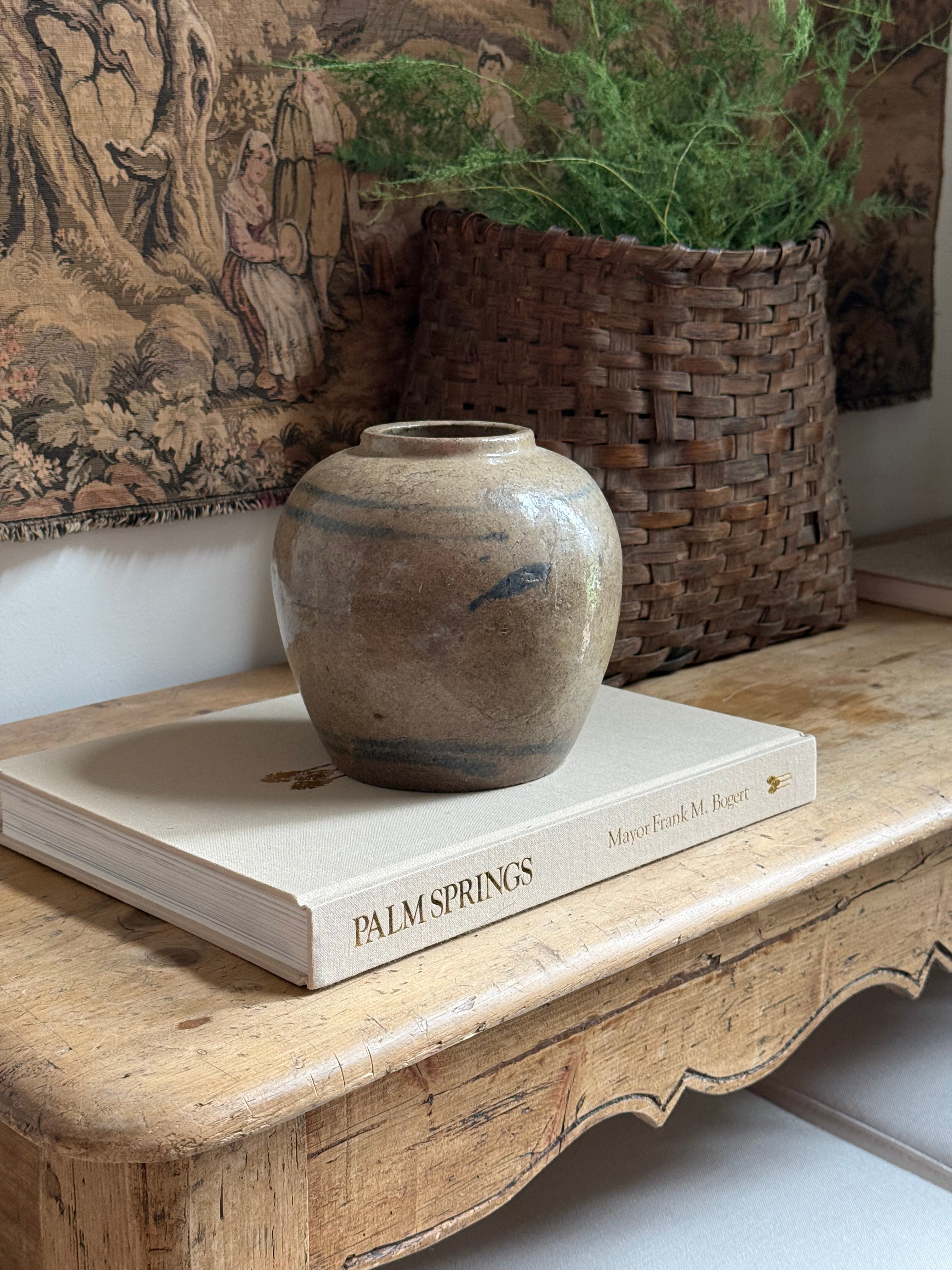 Authentic Traditional Antique Chinese Pottery Jar