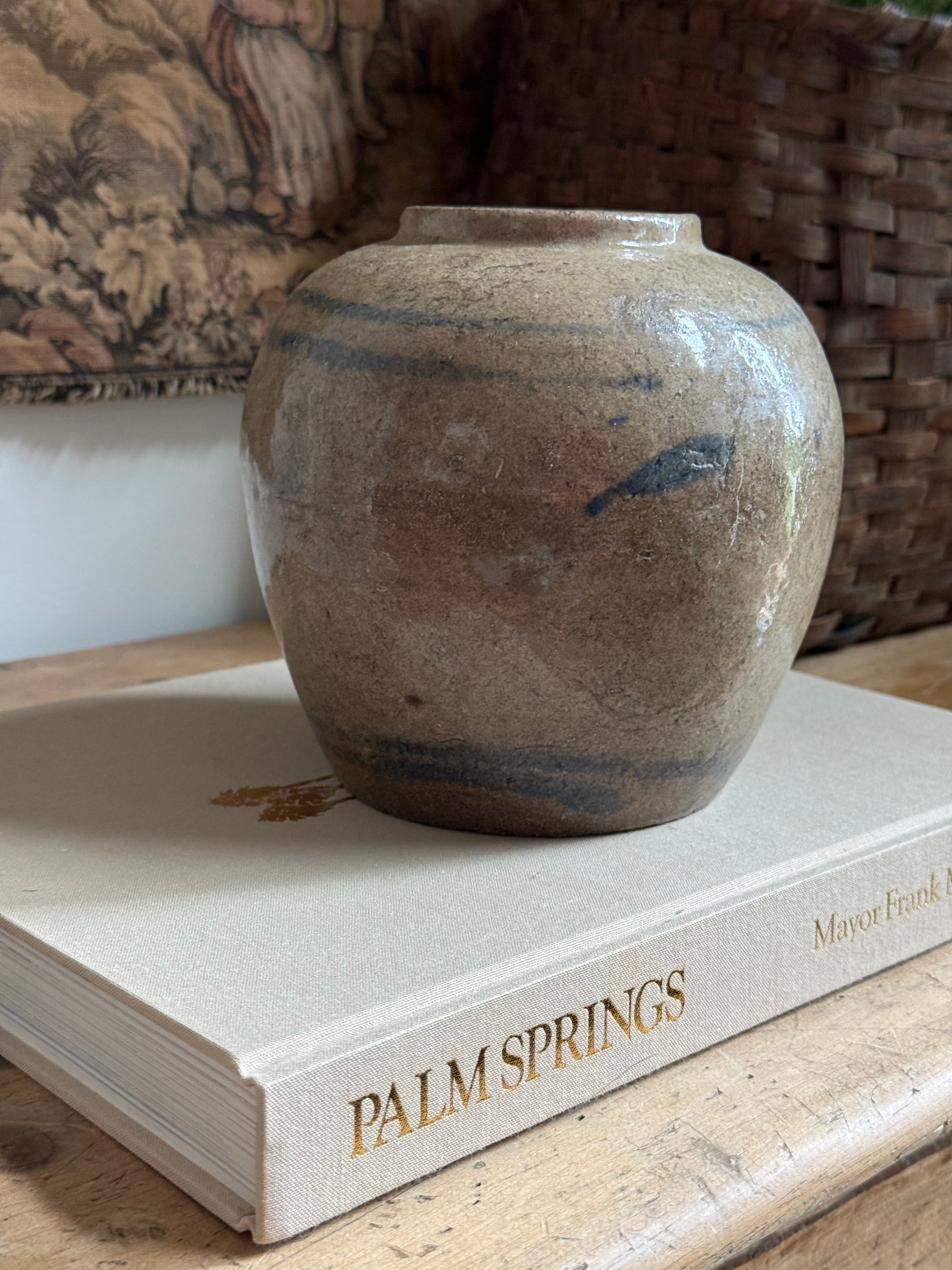 Authentic Traditional Antique Chinese Pottery Jar