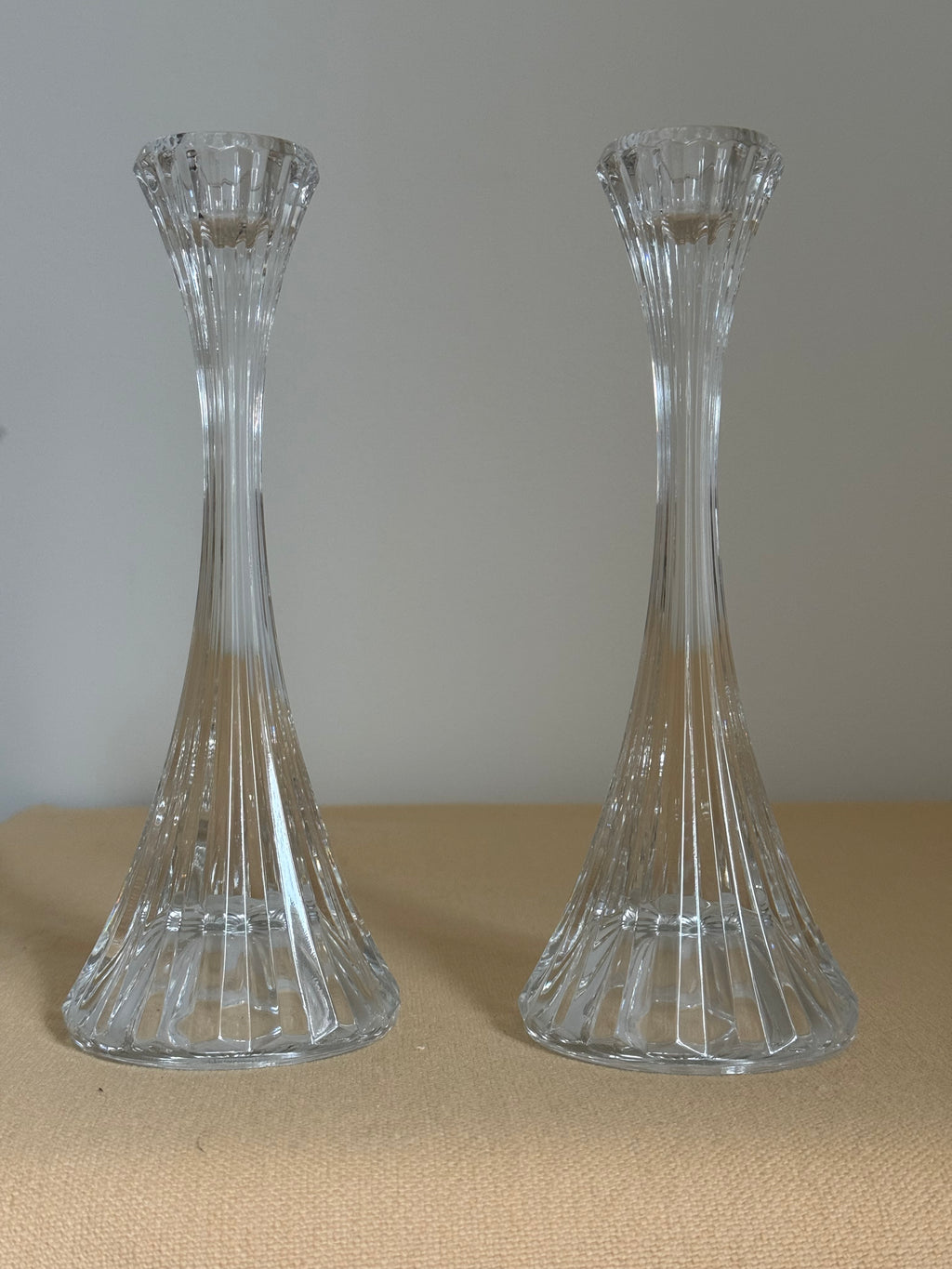 Leaded Crystal Candlesticks (Set of 2)