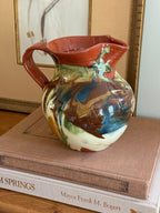 Vintage Marbled Ceramic Pitcher