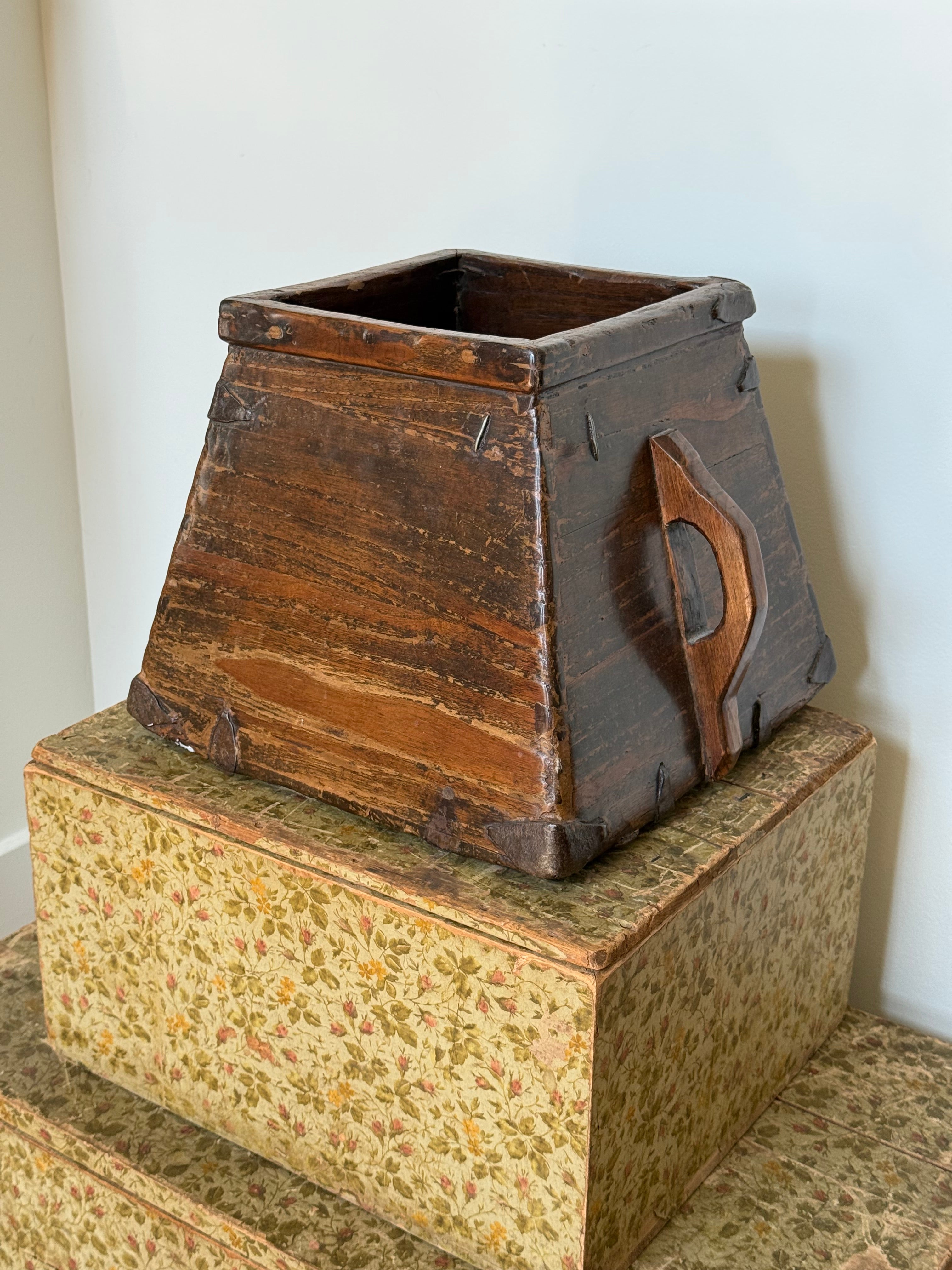 Antique Chinese Rice Bucket