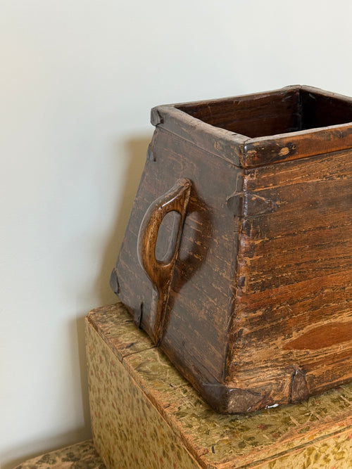 Antique Chinese Rice Bucket