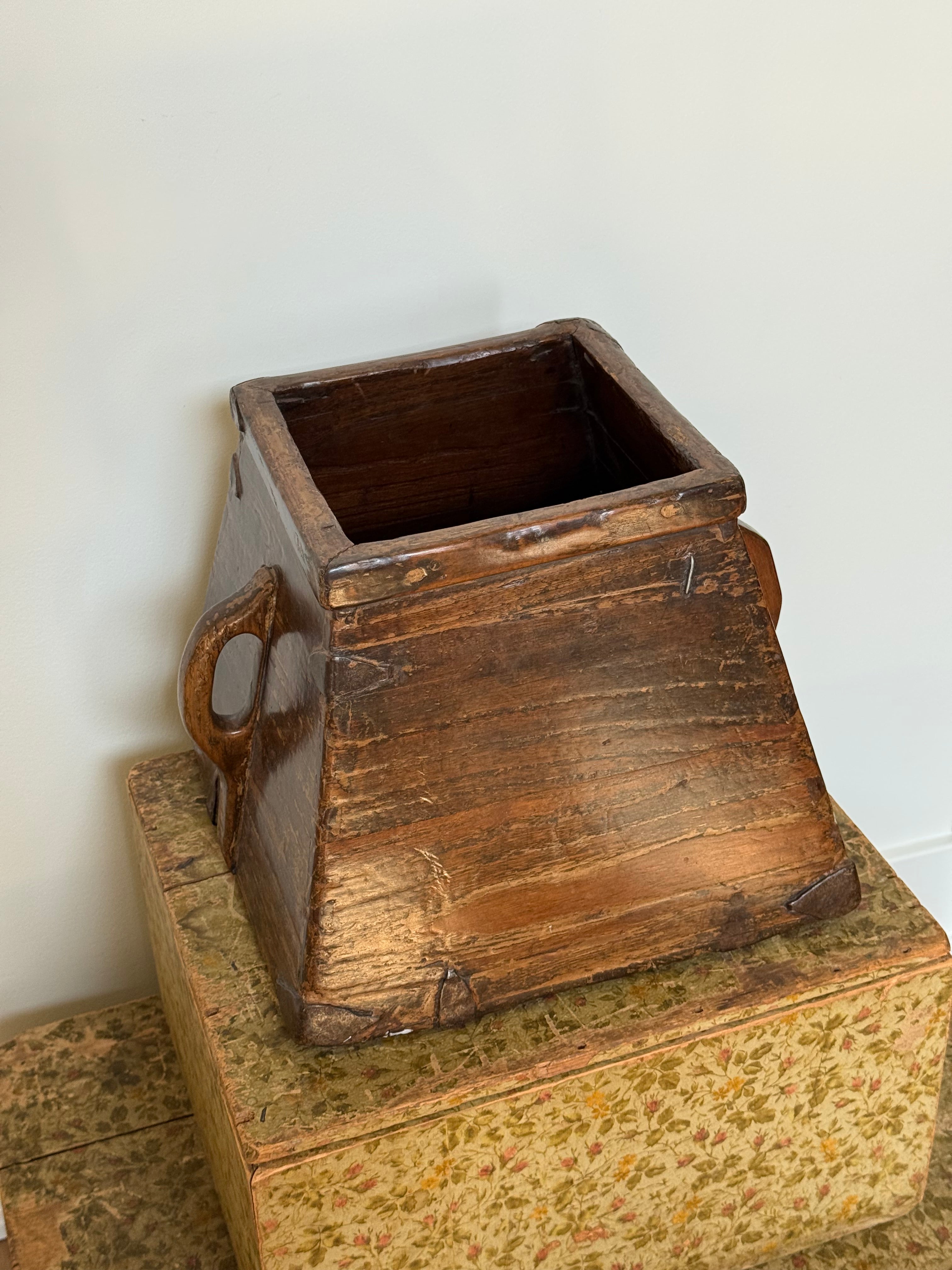 Antique Chinese Rice Bucket