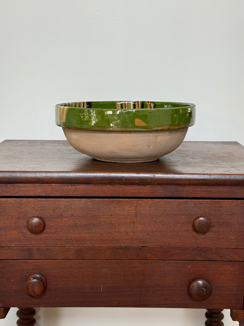 Green Marbled Glaze Bowl (large)