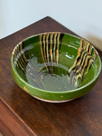 Green Marbled Glaze Bowl (large)