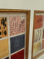 Hand-Colored Wood Species Study c.1890 in Antique Frame