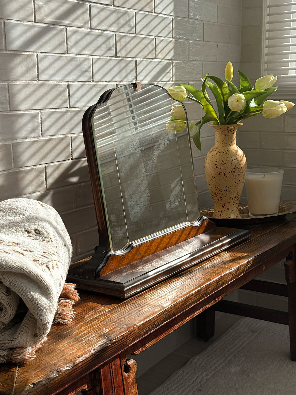 Antique Art Deco Vanity Mirror