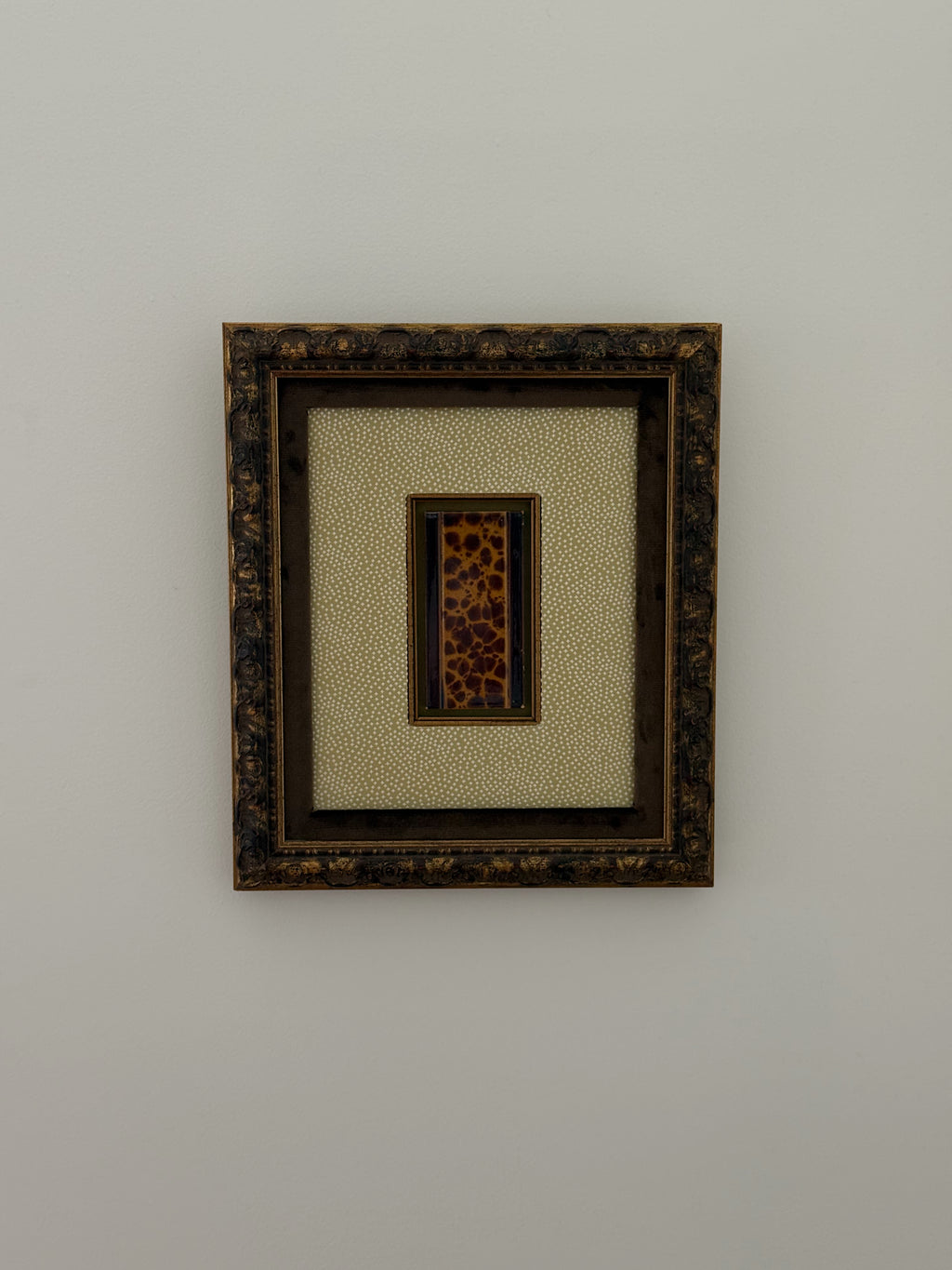 Custom Framed Antique French Architectural Tile