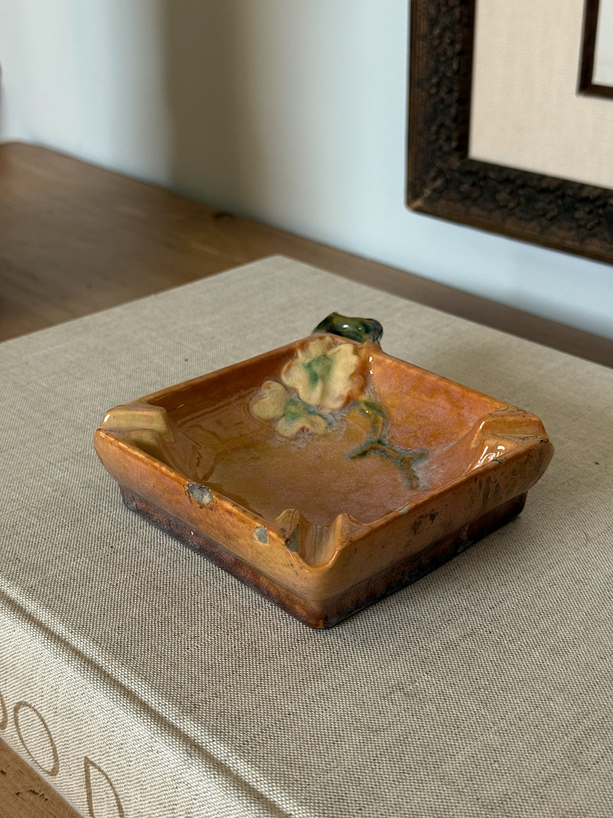 Vintage Roseville Pottery Trinket Dish