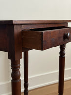 Antique Walnut One Drawer Stand
