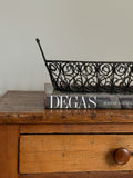 Metal Scroll-Detail Basket