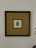 Framed Antique Salvaged Art Nouveau Tile