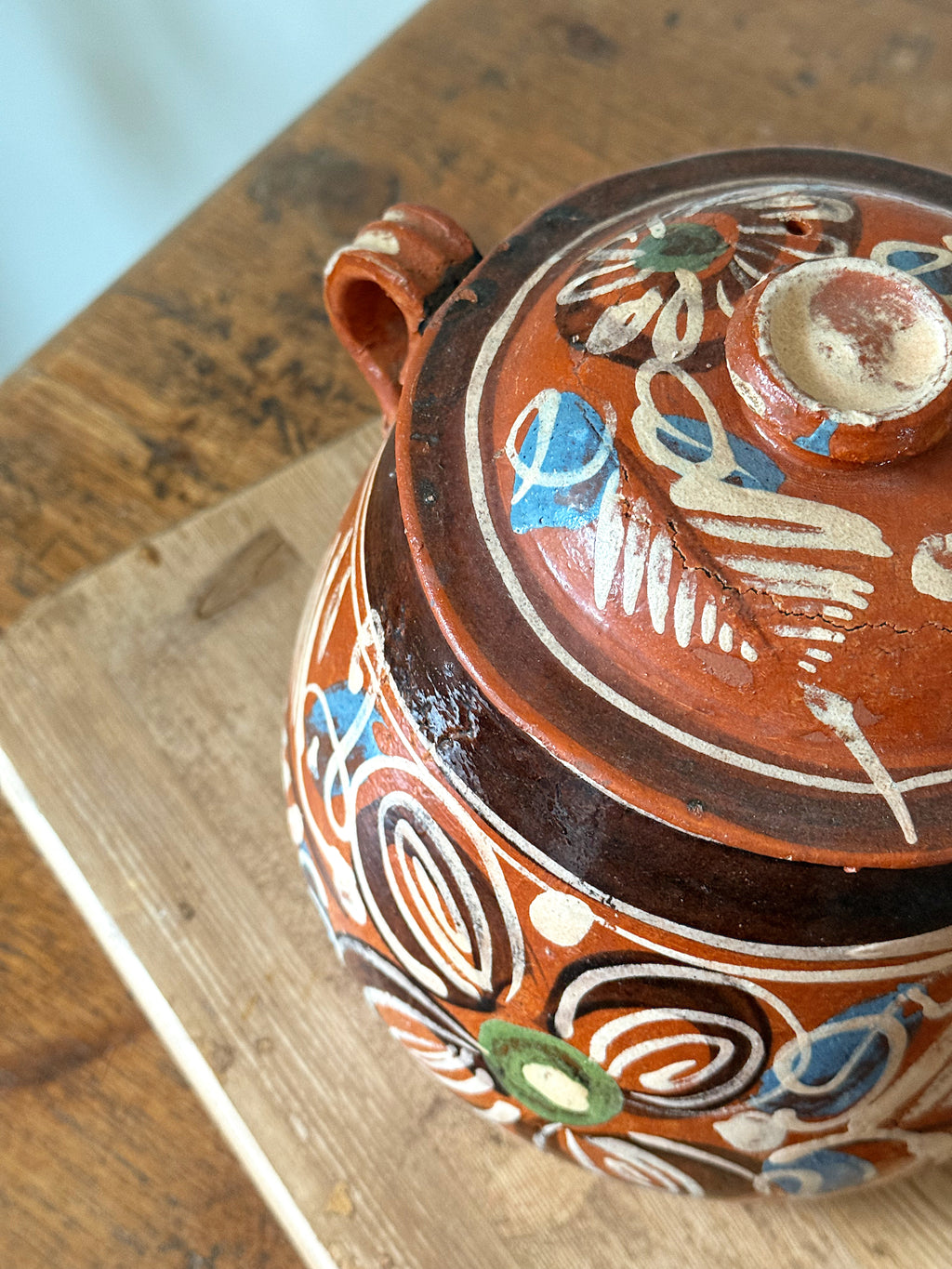 Vintage Mexican Hand-Painted Pottery