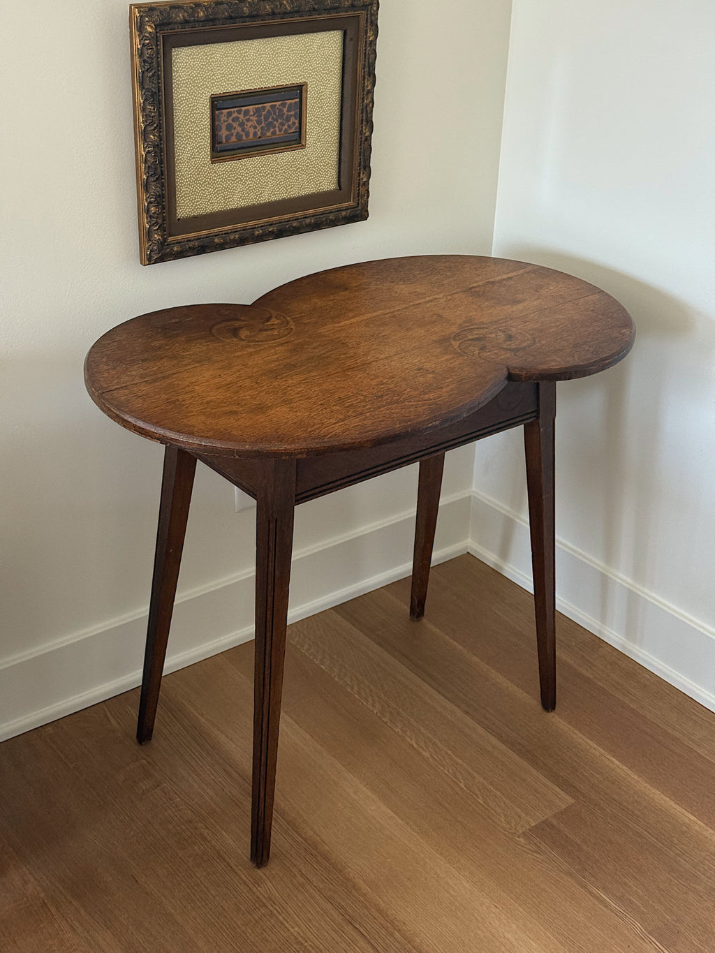 Rare Antique Art Nouveau Oak Stand