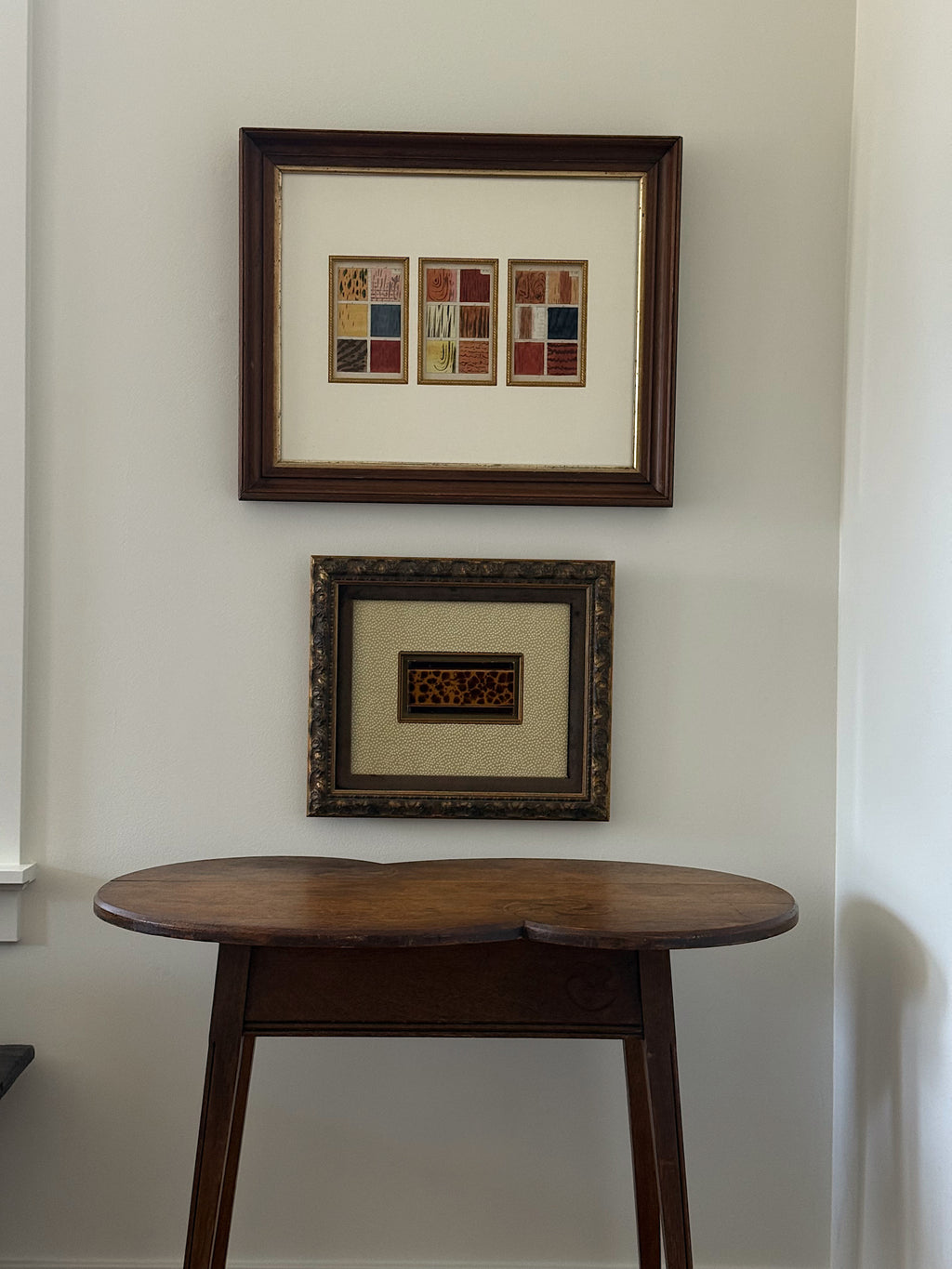 Rare Antique Art Nouveau Oak Stand