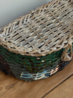 Vintage Hand-Painted Fish Basket