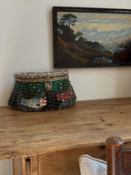 Vintage Hand-Painted Fish Basket
