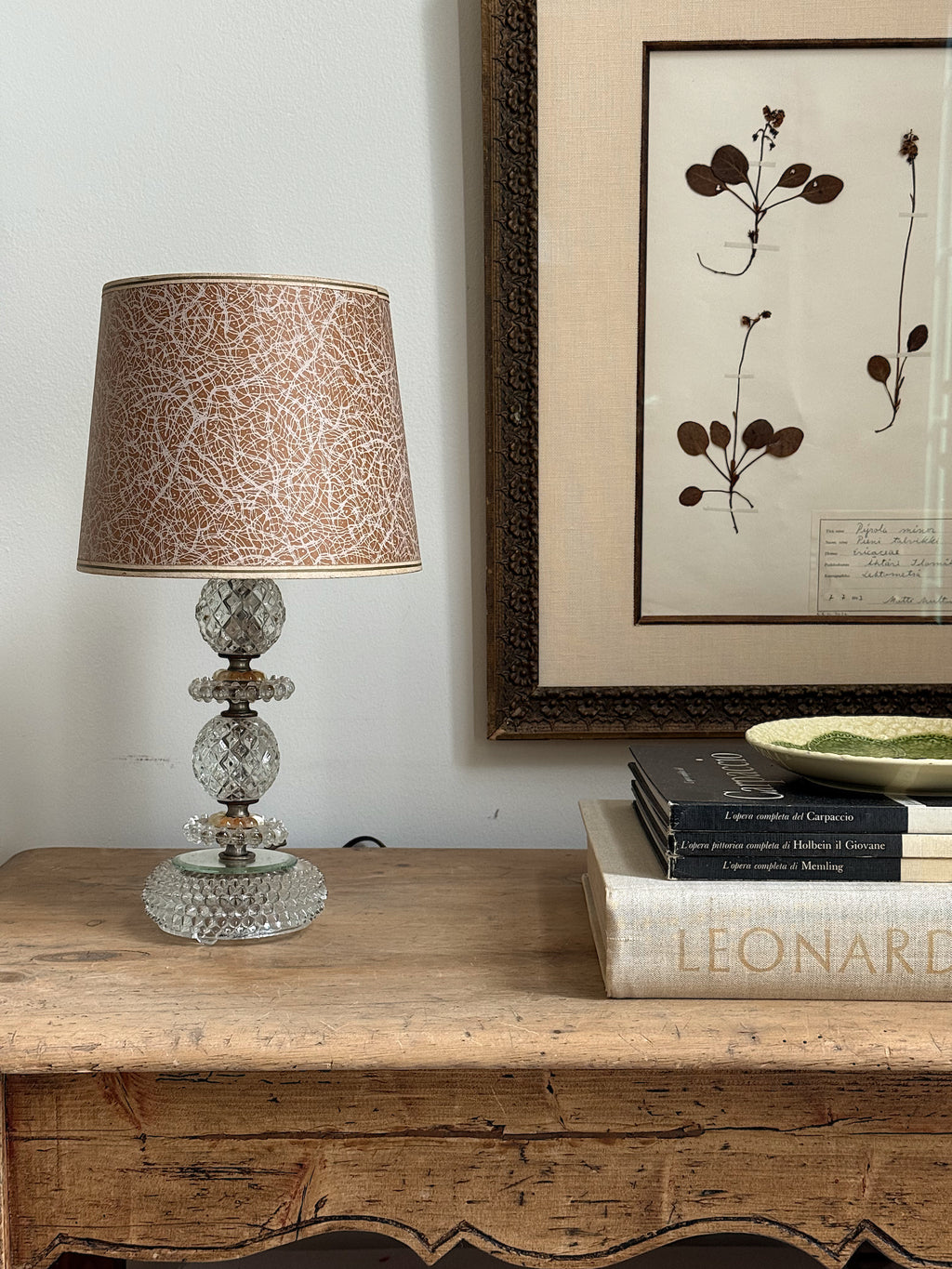 Set of Two Vintage Boudoir Lamps