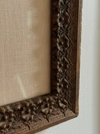 Finnish Herbarium Specimen in Antique Floral Frame