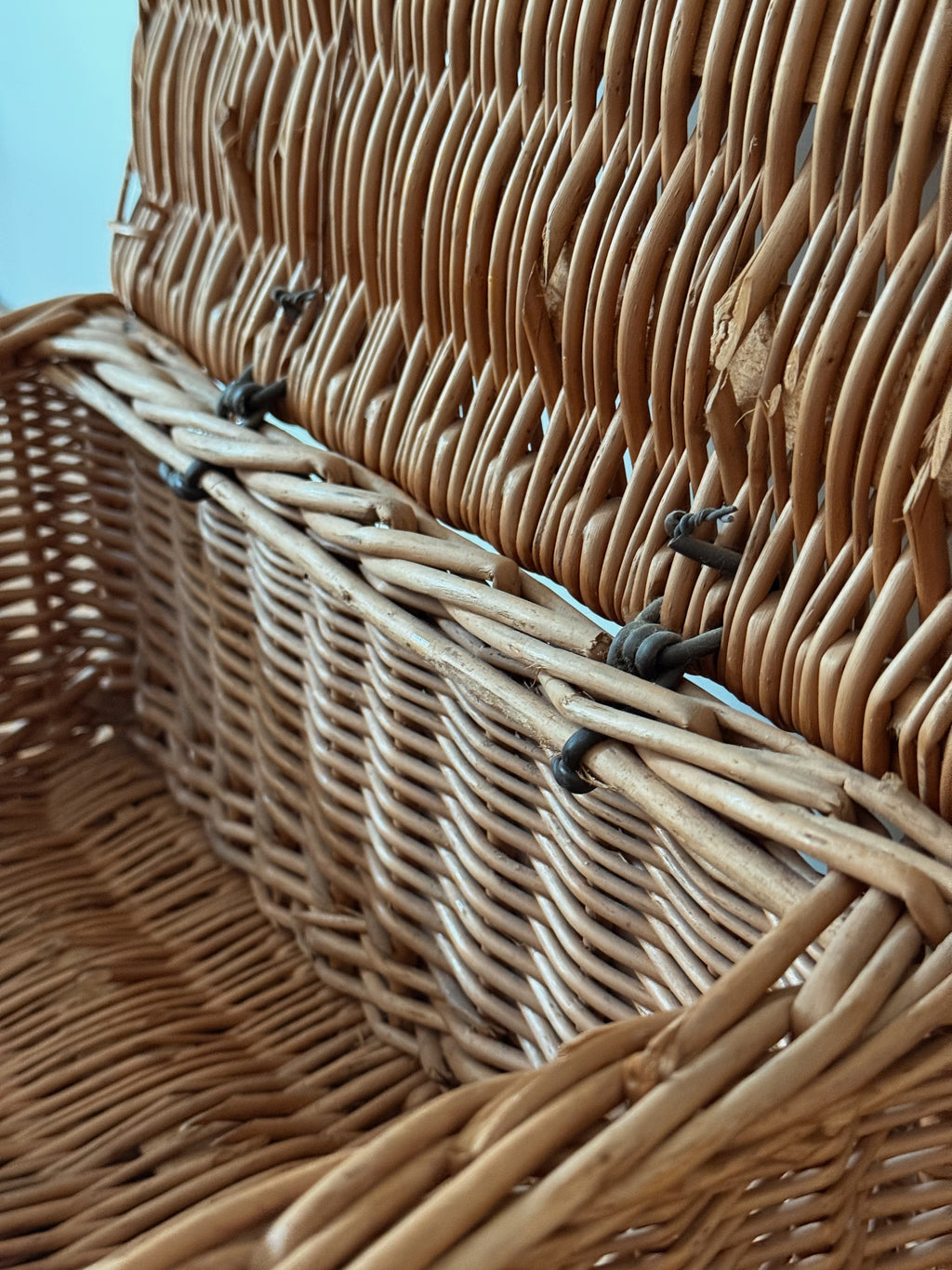 Vintage French Picnic Basket