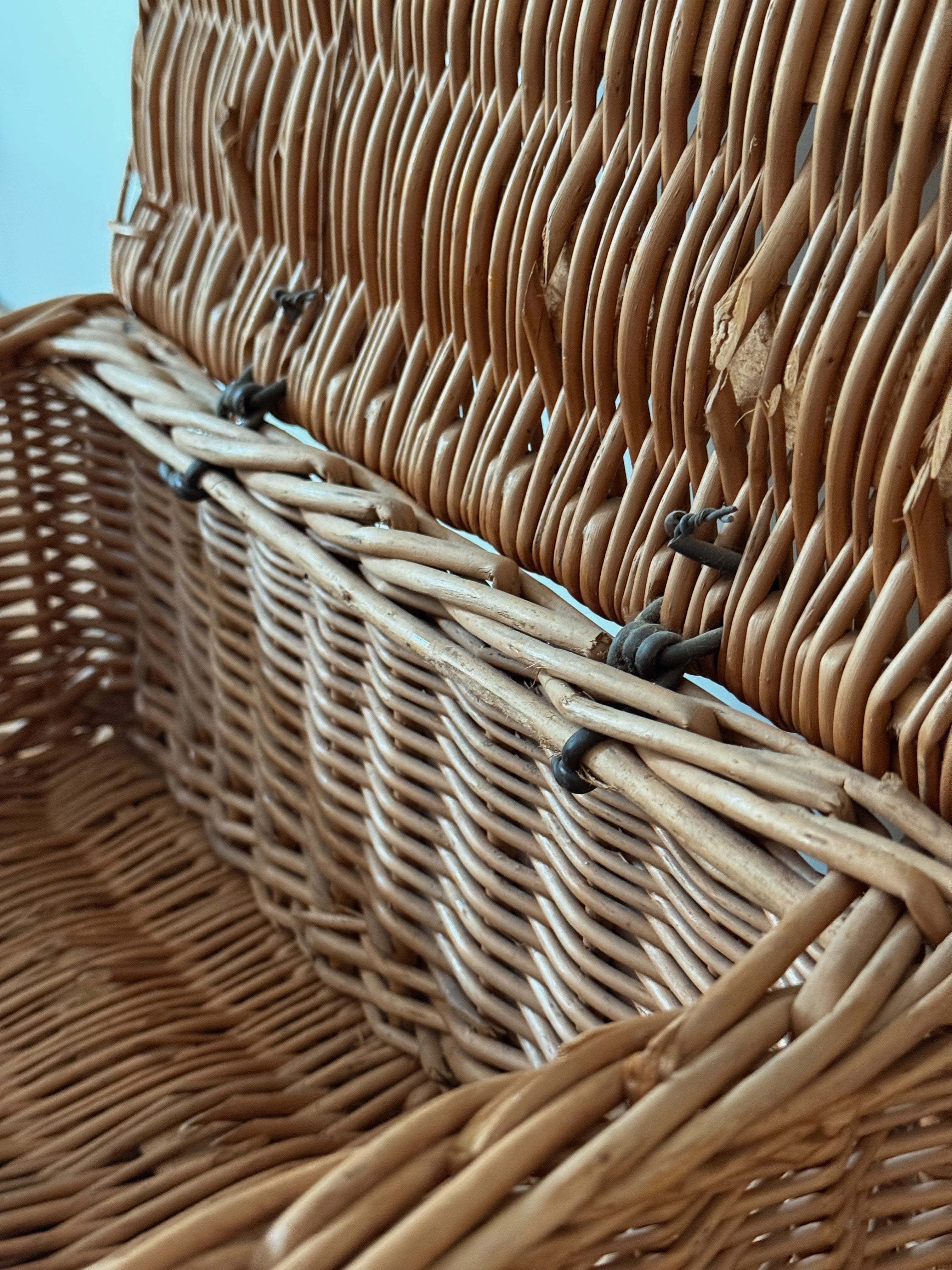 Vintage French Picnic Basket