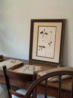 Finnish Herbarium Specimen in Antique Floral Frame