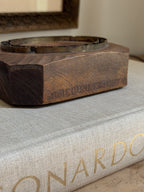 Antique Hand-Carved Wood Printer's Block