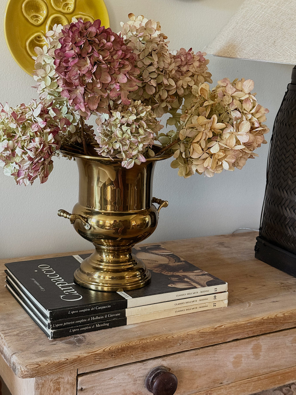 Vintage Pedestal Brass Champagne Cooler