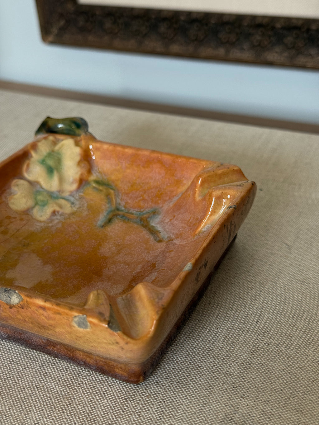 Vintage Roseville Pottery Trinket Dish