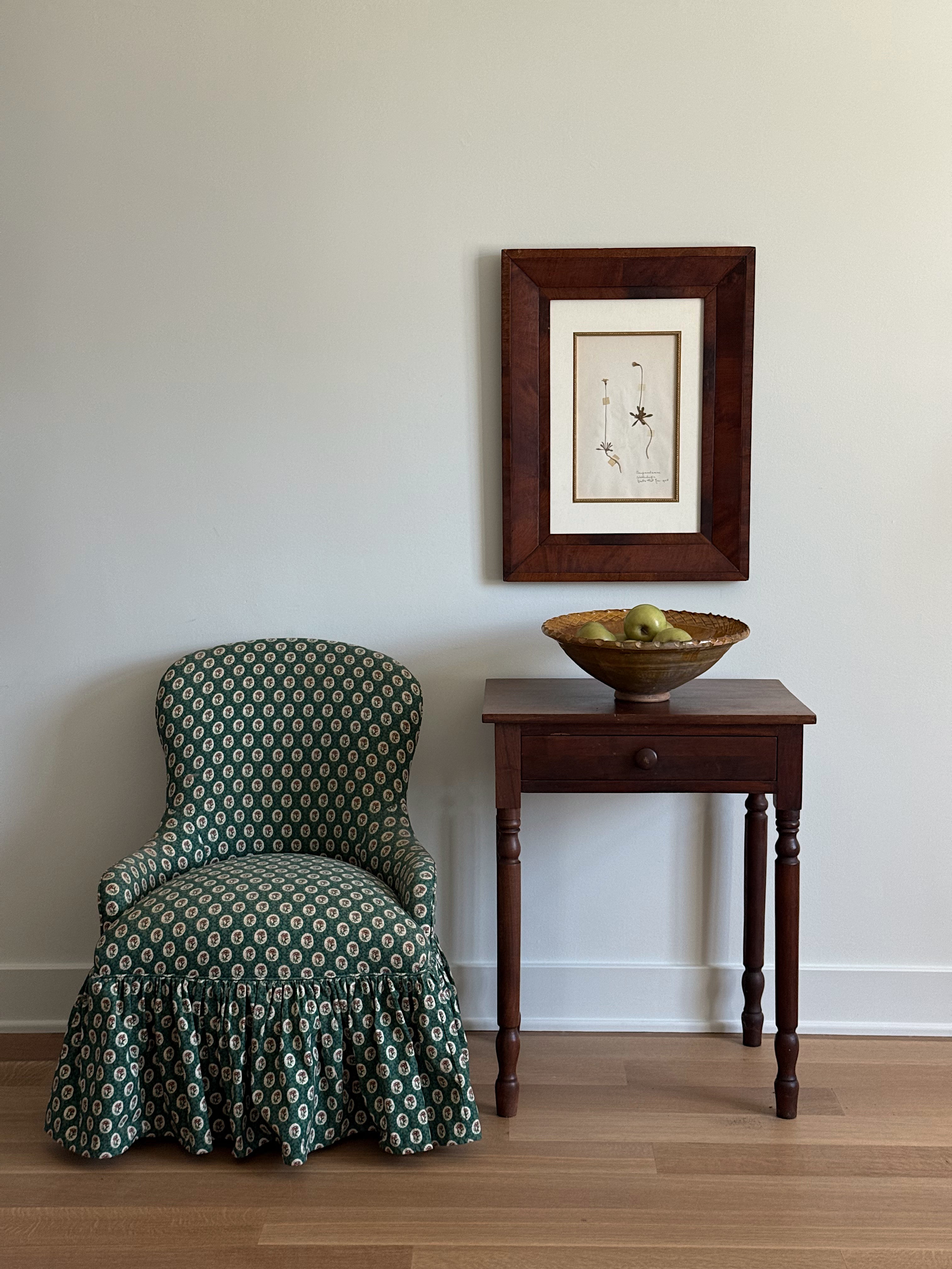 Antique Walnut One Drawer Stand