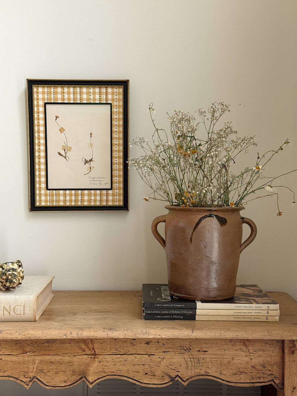 1950 Finnish Herbarium in Antique Frame