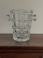 Vintage Block-Cut Crystal Ice Bucket