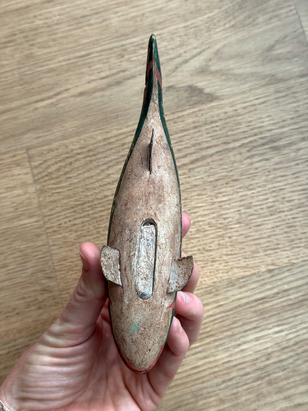 Pair of Authentic American Folk Art Fish Spearing Decoys