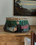 Vintage Hand-Painted Fish Basket