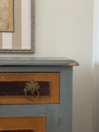 Antique Hand-Painted Pine Cabinet