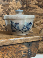 Vintage Hand Painted Stoneware Crock