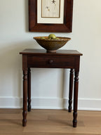 Antique Walnut One Drawer Stand