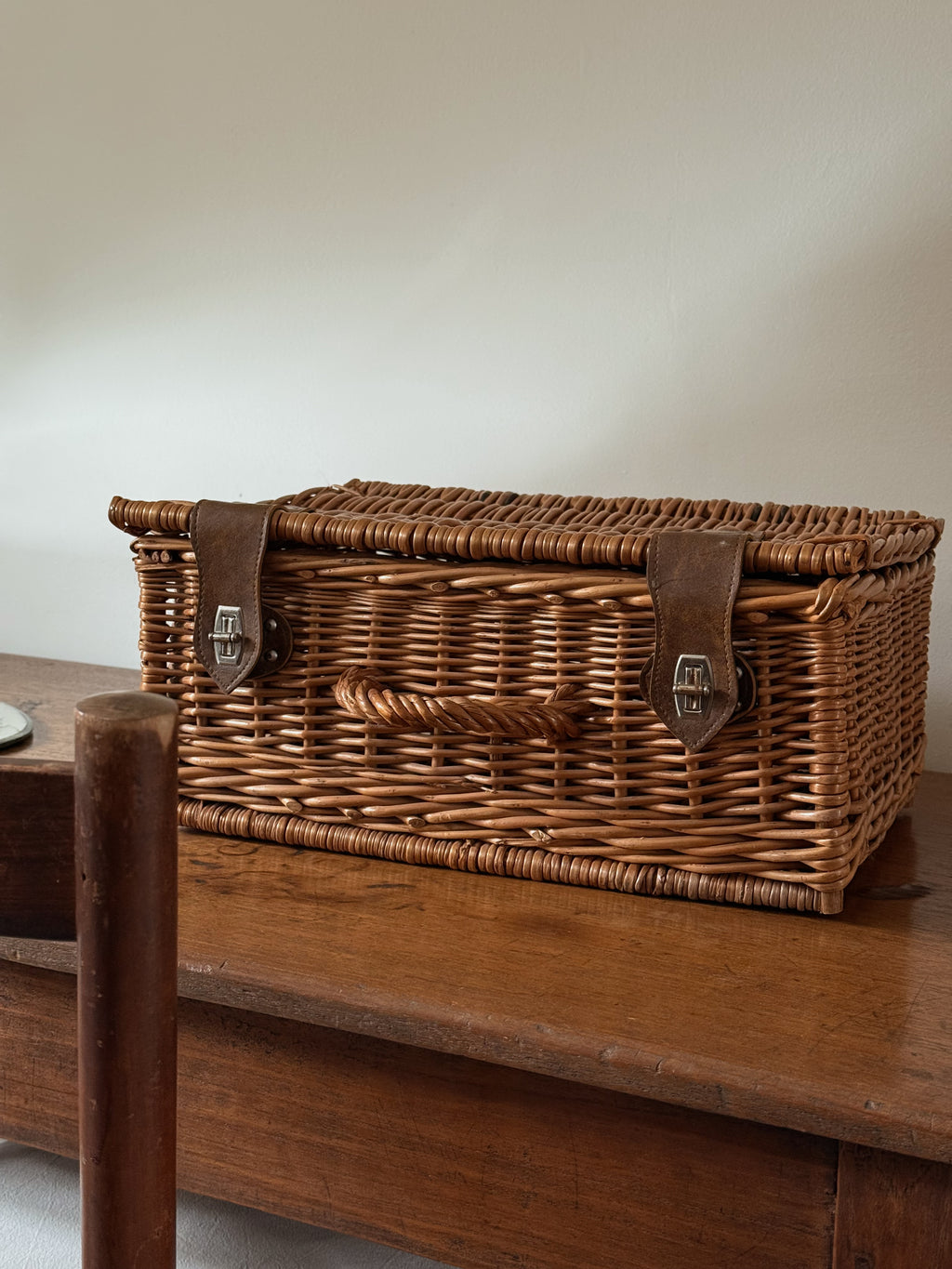 Vintage French Picnic Basket