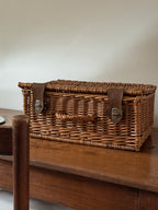 Vintage French Picnic Basket
