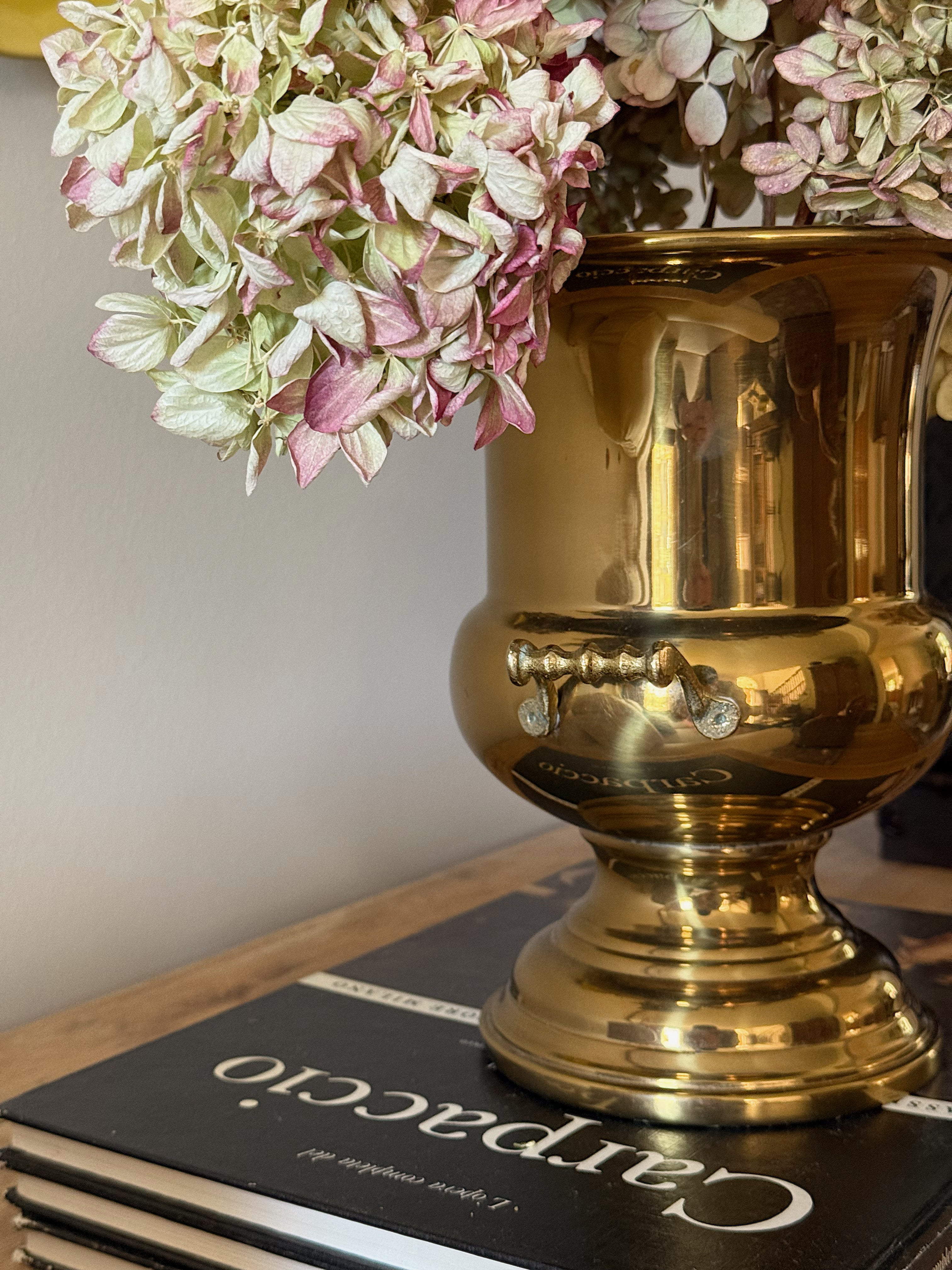 Vintage Pedestal Brass Champagne Cooler