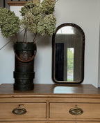 Antique Arched Mirror with Ornate Detailing