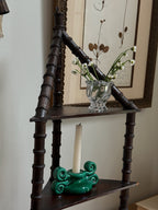 Antique Corner Spool Shelf
