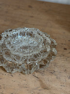 Vintage Set of 3 Nesting Glass Ashtrays