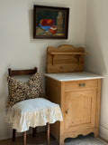 Antique Pine & Marble Washstand