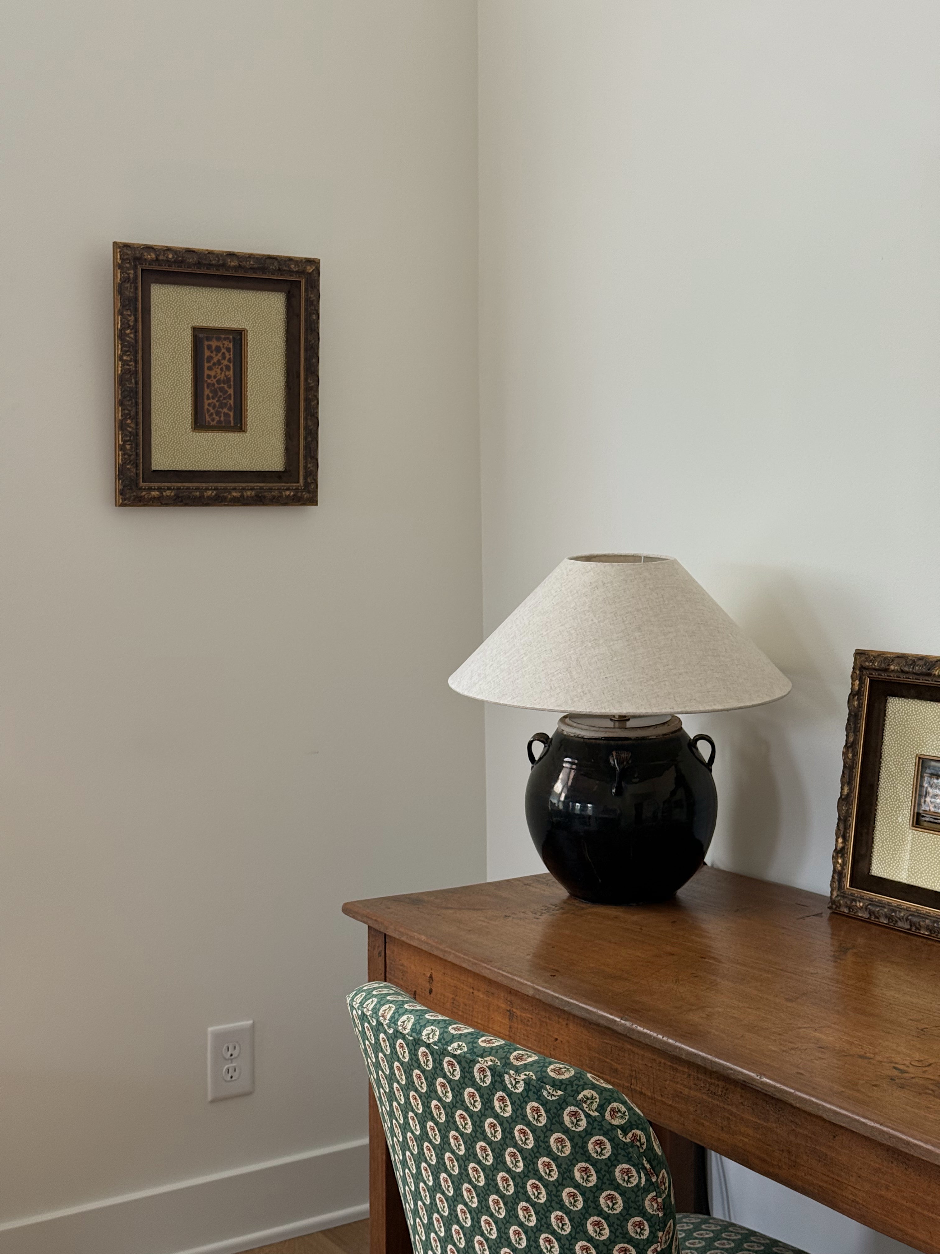 Custom Framed Antique French Architectural Tile
