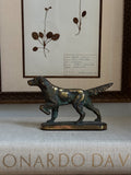 Vintage Brass Hunting Dog Figurine