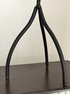 Hand-Forged Vintage Iron Tripod Candlestick, Brubaker Style