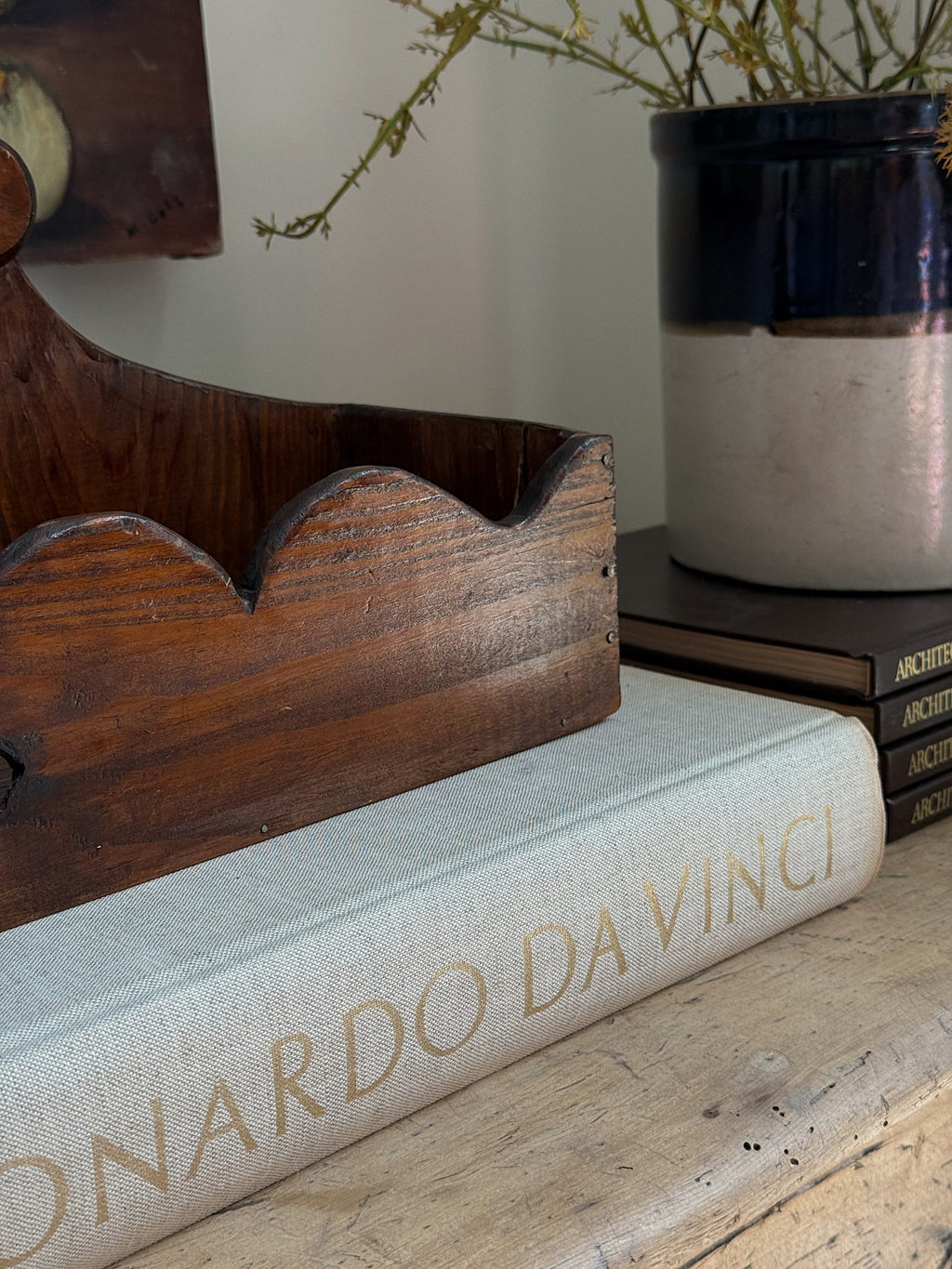 Antique Wooden Wall Box